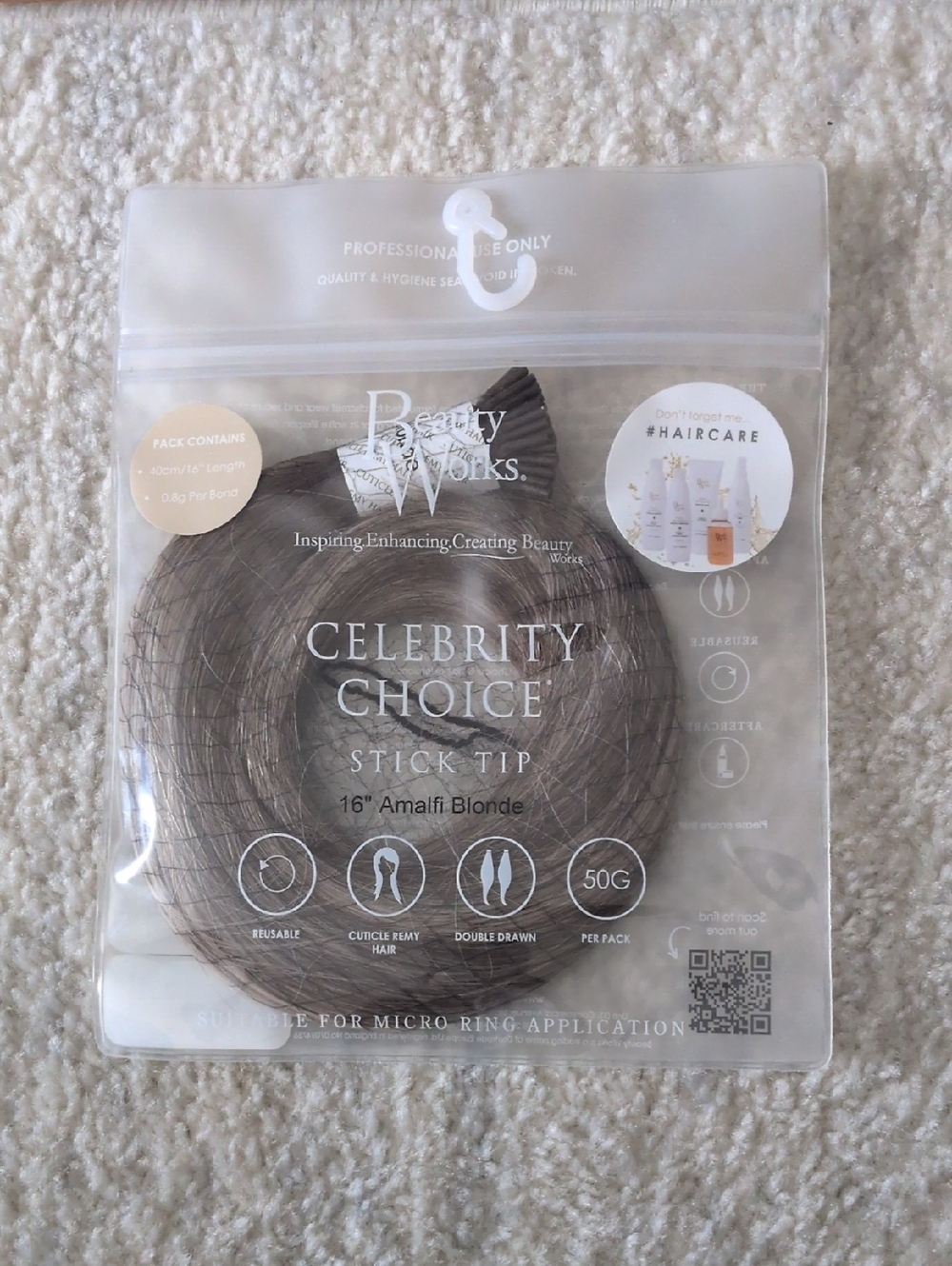 Beauty Works Celebrity Choice Stick Tip - Amalfi Blonde 16"